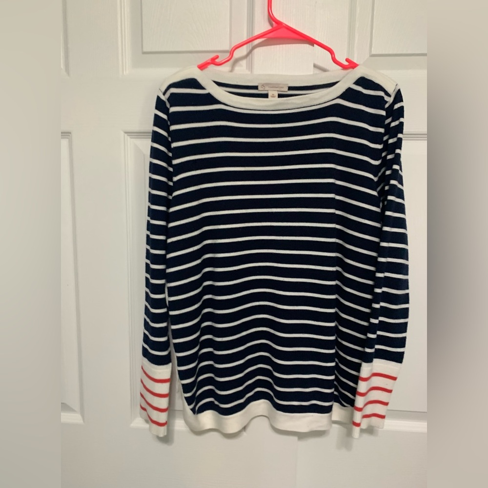 Striped Nautical Sweater - Size XL